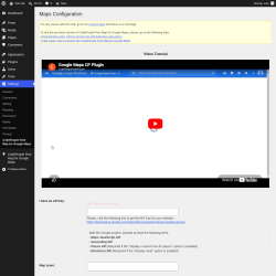 Page screenshot: Settings &rarr; CodePeople Post Map for Google Maps