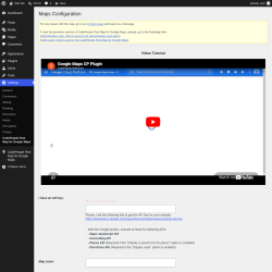 Page screenshot: Settings &rarr; CodePeople Post Map for Google Maps