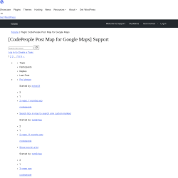 Page screenshot: CodePeople Post Map for Google Maps &rarr; I&rsquo;ve a Question