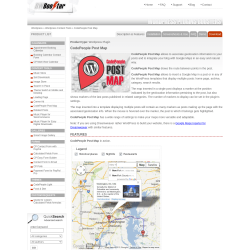 Page screenshot: CodePeople Post Map for Google Maps &rarr; Upgrade