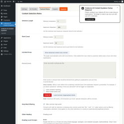 Page screenshot: Codevera AI Content Explainer &rarr; 
                    Content Rules                