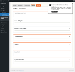 Page screenshot: Codevera AI Content Explainer &rarr; 
                    Support                
