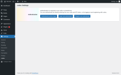 Page screenshot: Settings &rarr; codoc