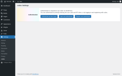 Page screenshot: Settings &rarr; codoc