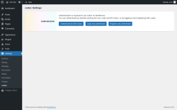 Page screenshot: Settings &rarr; codoc