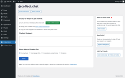 Page screenshot: Collect.chat