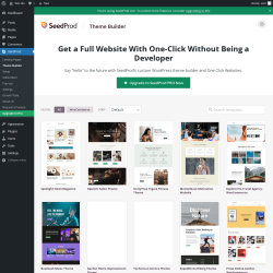 Page screenshot: SeedProd &rarr; Theme Builder