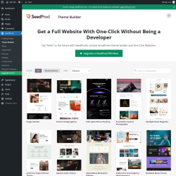 Page screenshot: SeedProd &rarr; Theme Builder