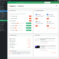 Page screenshot: SeedProd
