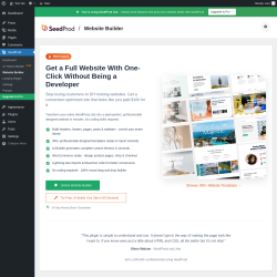 Page screenshot: SeedProd &rarr; Website Builder