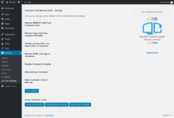 Page screenshot: Settings &rarr; QC CLR Settings