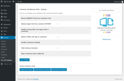 Page screenshot: Settings  &rarr; QC CLR Settings