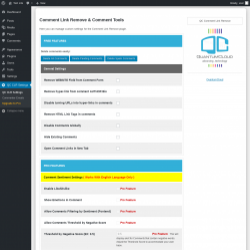 Page screenshot: QC CLR Settings