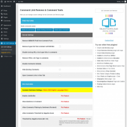 Page screenshot: QC CLR Settings