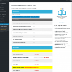 Page screenshot: QC CLR Settings