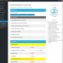 Page screenshot: QC CLR Settings