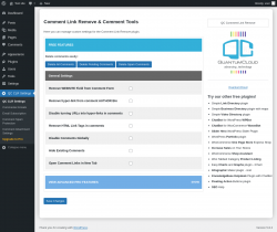 Page screenshot: QC CLR Settings
