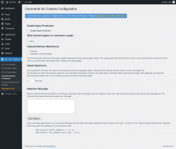 Page screenshot: QC CLR Settings &rarr; Comment Spam Protection