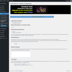 Page screenshot: QC CLR Settings &rarr; Comment Spam Protection