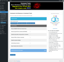 Page screenshot: QC CLR Settings