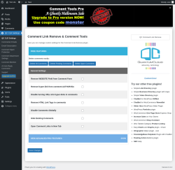 Page screenshot: QC CLR Settings