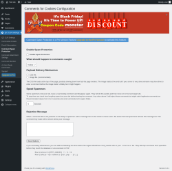 Page screenshot: QC CLR Settings &rarr; Comment Spam Protection