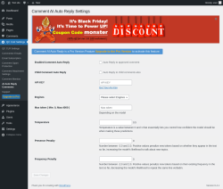 Page screenshot: QC CLR Settings &rarr; AI Auto Reply Comments