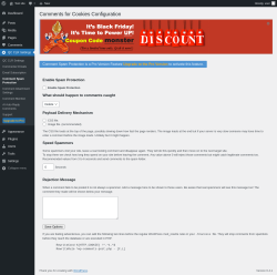 Page screenshot: QC CLR Settings &rarr; Comment Spam Protection