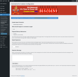 Page screenshot: QC CLR Settings &rarr; Comment Spam Protection