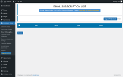 Page screenshot: Comment Tools &rarr; Email Subscription