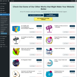 Page screenshot: Comment Tools &rarr; Support
