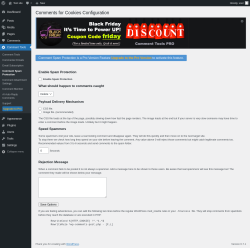 Page screenshot: Comment Tools &rarr; Comment Spam Protection