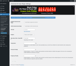 Page screenshot: Comment Tools &rarr; AI Auto Reply Comments
