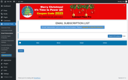 Page screenshot: Comment Tools &rarr; Email Subscription