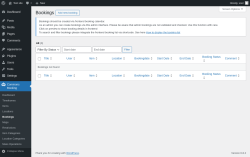 Page screenshot: Commons Booking → Bookings