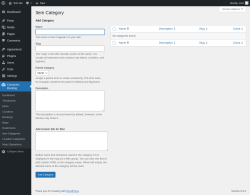 Page screenshot: Commons Booking → Item Categories