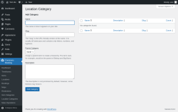 Page screenshot: Commons Booking → Location Categories