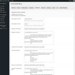 Page screenshot: Settings → CommonsBooking → Restrictions