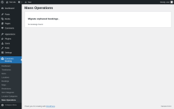 Page screenshot: Commons Booking → Mass Operations