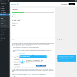 Page screenshot: Complianz  &rarr; Wizard