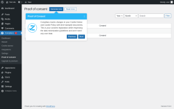 Page screenshot: Complianz  &rarr; Proof of consent