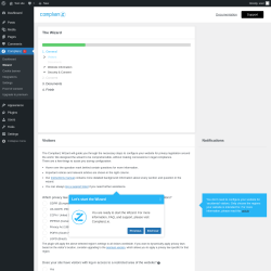Page screenshot: Complianz  &rarr; Wizard