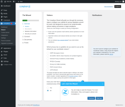 Page screenshot: Complianz  &rarr; Wizard