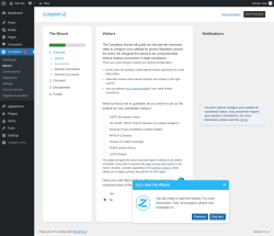 Page screenshot: Complianz  &rarr; Wizard