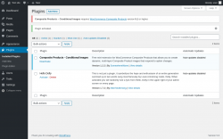 Page screenshot: Plugins ‹ Test site — WordPress