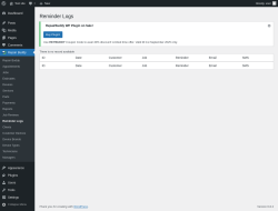 Page screenshot: Repair Buddy → Reminder Logs