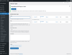 Page screenshot: Repair Buddy → Device Types