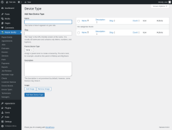 Page screenshot: Repair Buddy → Device Types