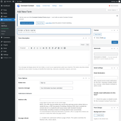 Page screenshot: Contact Form &rarr; Add Form