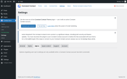 Page screenshot: Contact form → Settings → Opt-in
